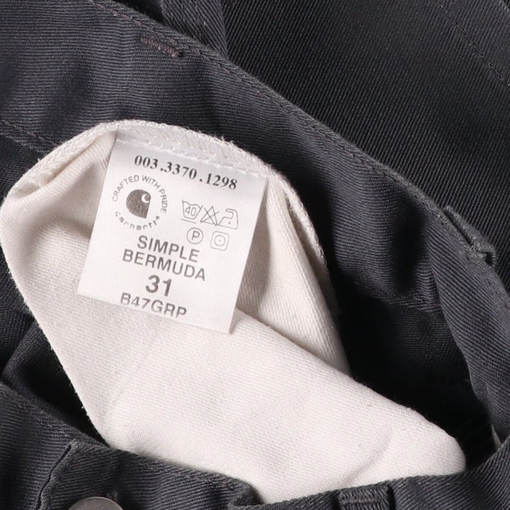 Carhartt Work Shorts, Half Pants, Men's W31 polyester Charcoal Vintage Second Hand