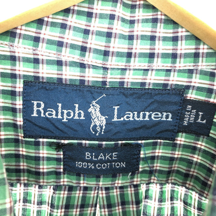 Ralph Lauren POLO by Ralph Lauren BLAKE short sleeve button down check shirt men's XL equivalent /eaa465610