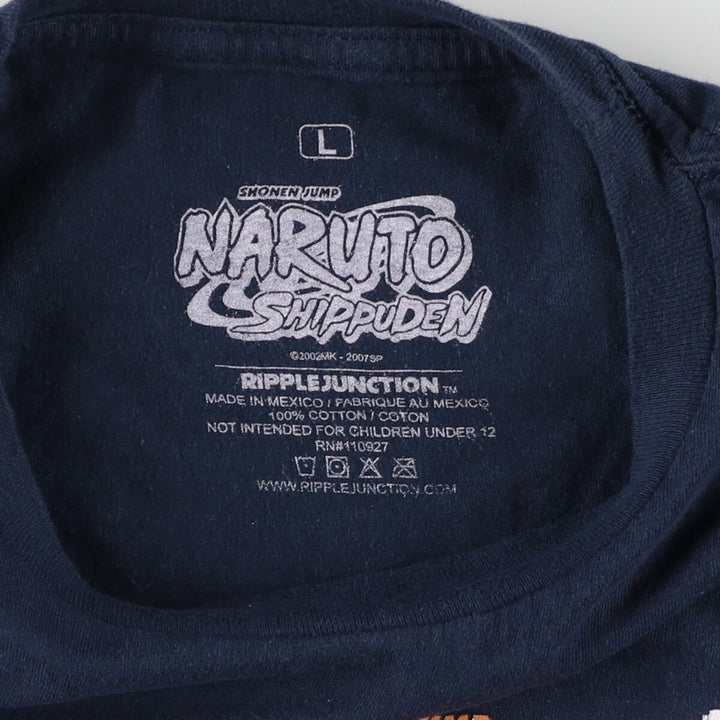 NARUTO Shippuden Uzumaki Naruto Uchiha Sasuke Anime Character Print T-Shirt Men's L /eaa465653