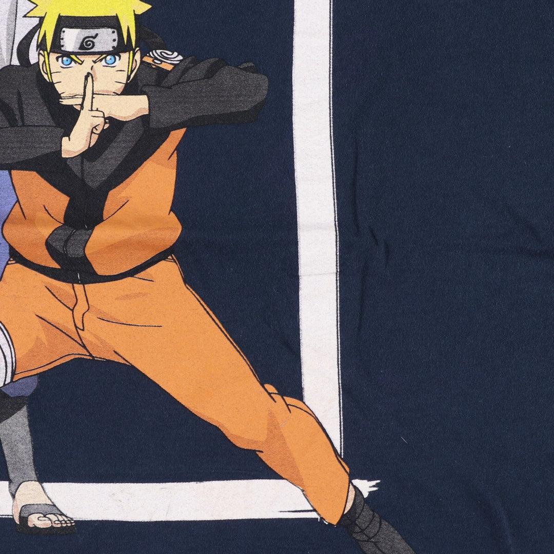 NARUTO Shippuden Uzumaki Naruto Uchiha Sasuke Anime Character Print T-Shirt Men's L /eaa465653