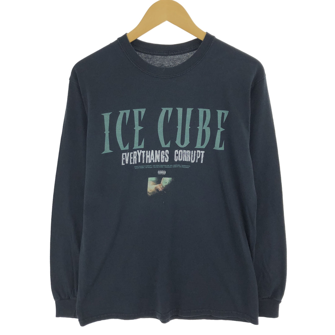 2pac Long Sleeve T-Shirt Rap Tee Men's M unclear black type Vintage Second Hand