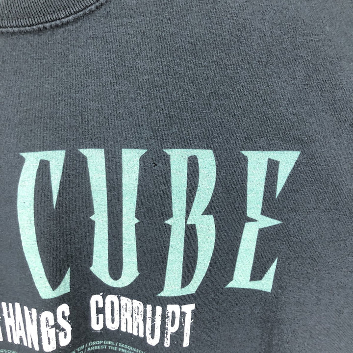 2pac Long Sleeve T-Shirt Rap Tee Men's M unclear black type Vintage Second Hand