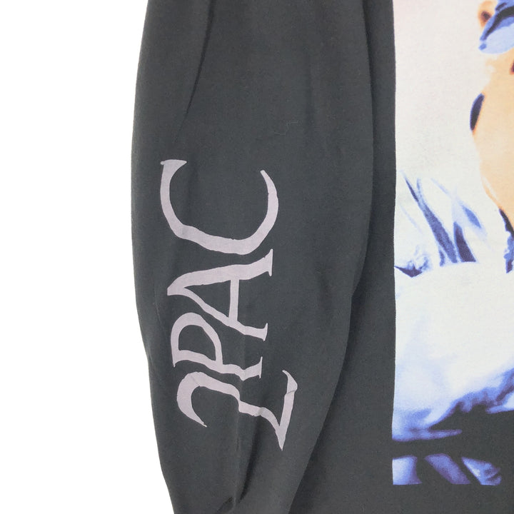 2pac Large Print Long Sleeve T-Shirt Rap Tee Men's XXL /eaa465725