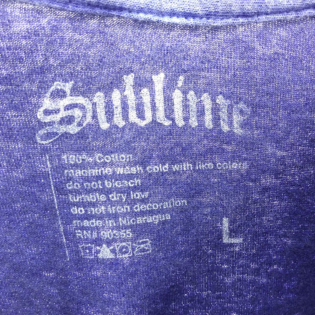 SUBLIME Long Sleeve T-Shirt, Band T-Shirt, Men's Size L /eaa465734