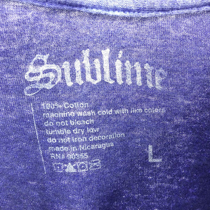 SUBLIME Long Sleeve T-Shirt, Band T-Shirt, Men's Size L /eaa465734