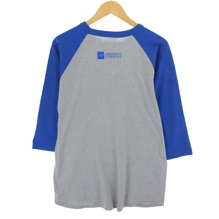 Champion Authentic 3/4 Sleeve Raglan T-Shirt, Men's L cotton gray type Vintage Second Hand