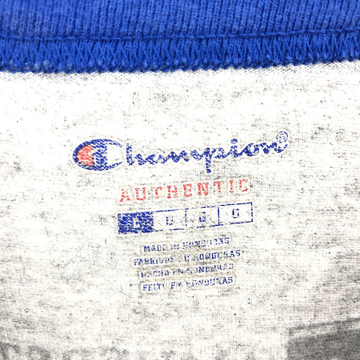 Champion Authentic 3/4 Sleeve Raglan T-Shirt, Men's L cotton gray type Vintage Second Hand