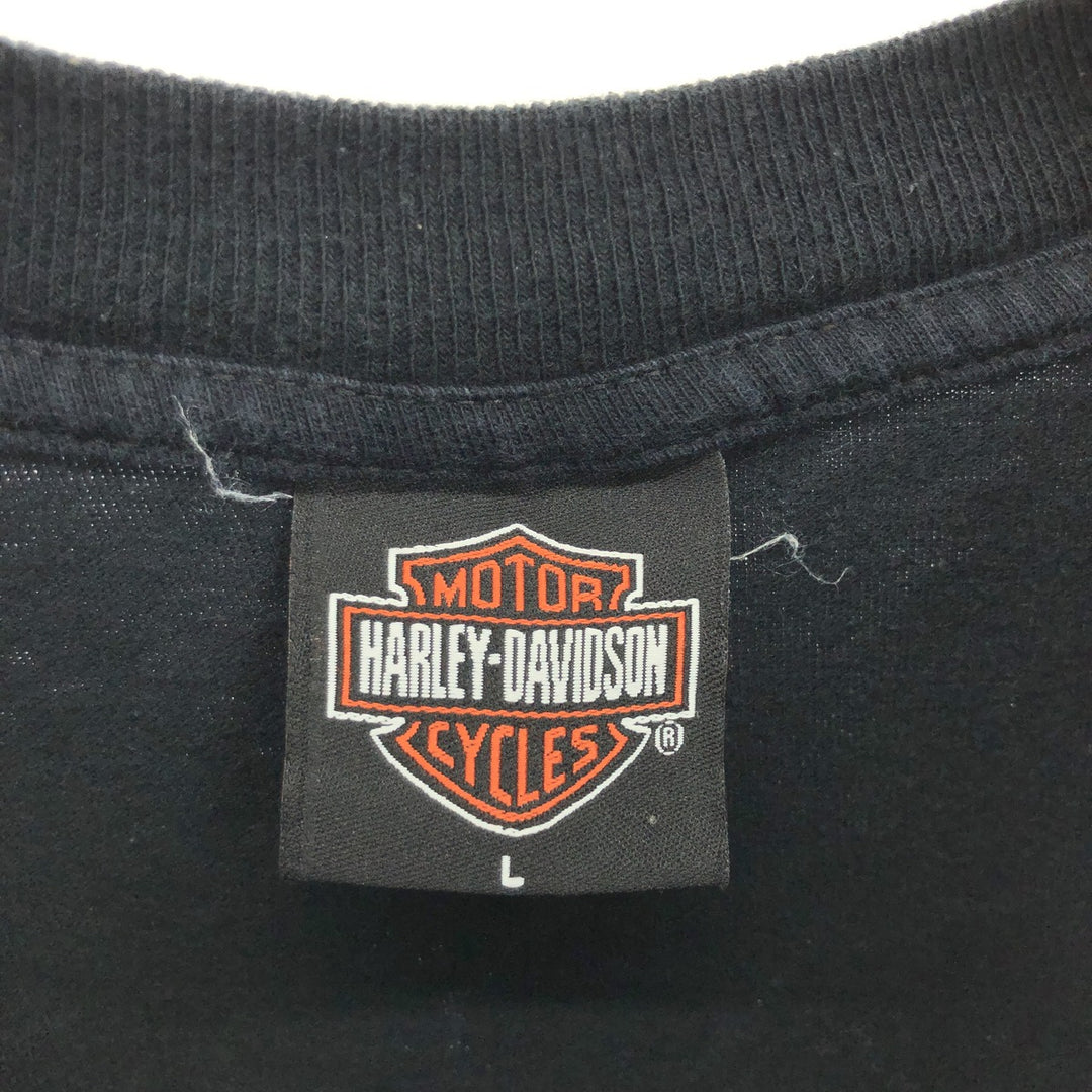 00'S Harley-Davidson Motorcycle Bike T-shirt Made in USA Men's L size /eaa465752