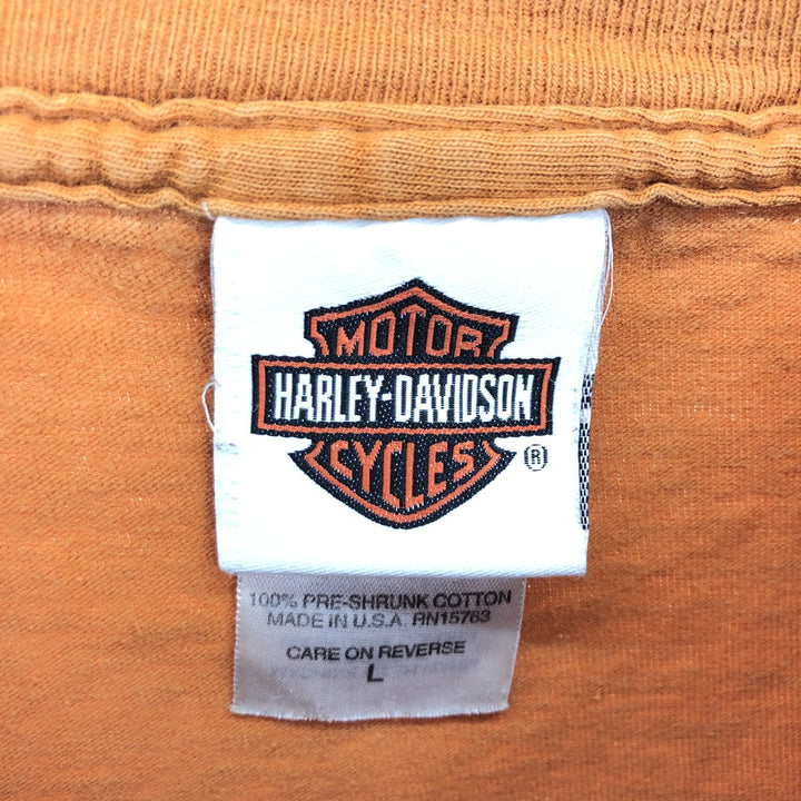 00'S Harley-Davidson Motorcycle Bike T-shirt Made in USA Men's L size /eaa465756