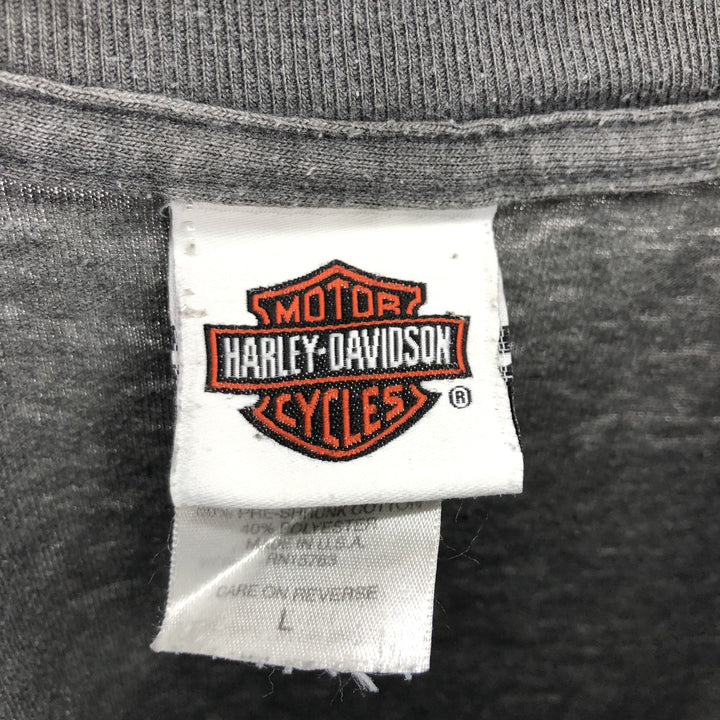 00'S Harley-Davidson Motorcycle Bike T-shirt Made in USA Men's L size /eaa465760