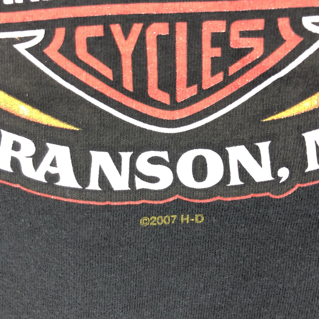 00'S Harley-Davidson Motorcycle Bike T-shirt Men's L size / eaa465776