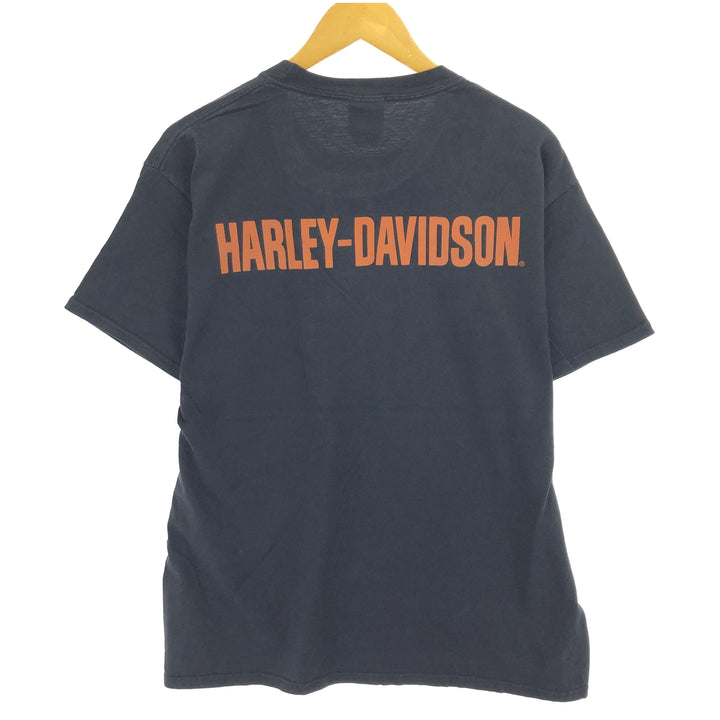 Harley-Davidson Back Print Motorcycle Bike T-Shirt Men's L size / eaa465781