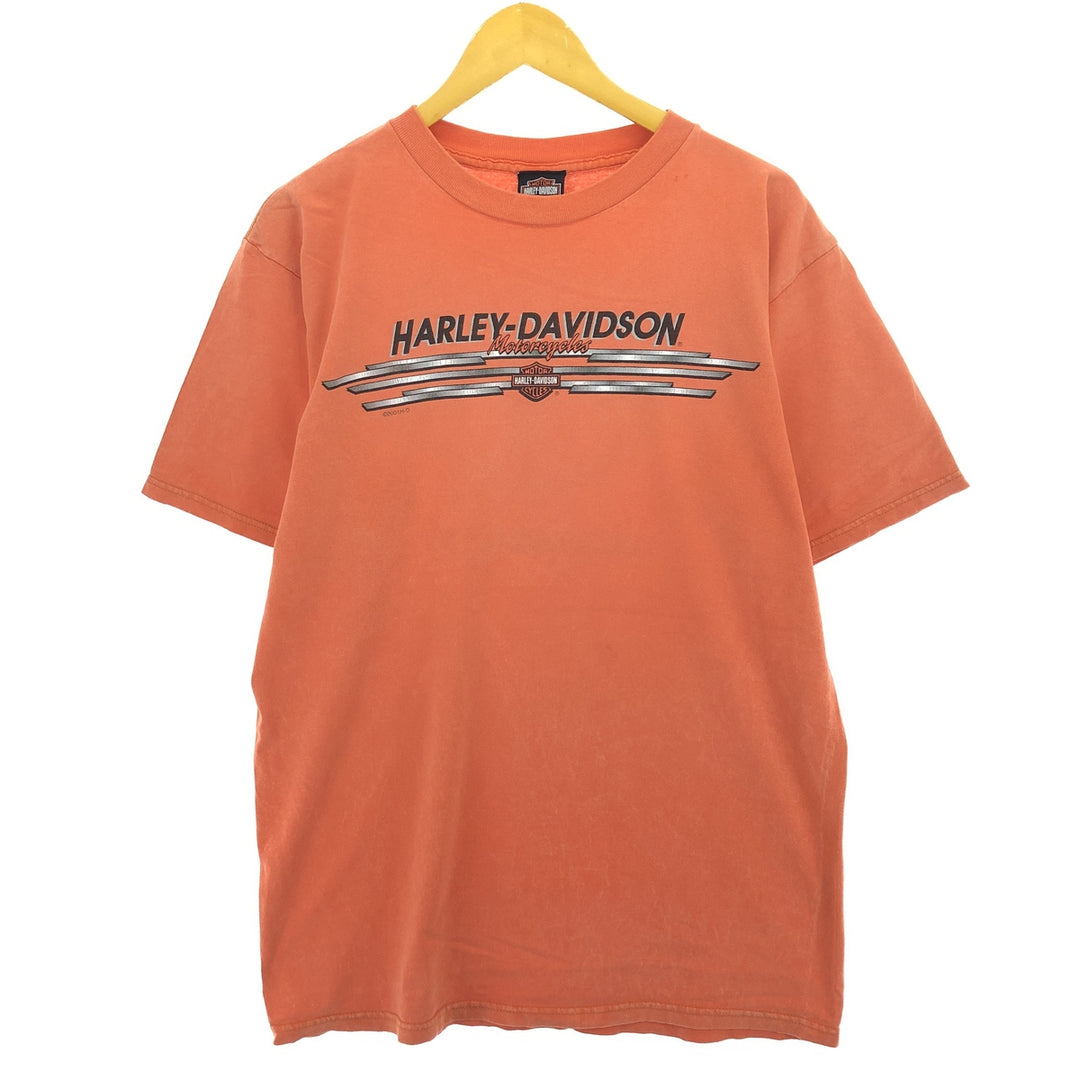 00'S Harley-Davidson Motorcycle Bike T-shirt Men's L size / eaa465783