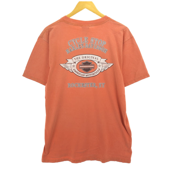 00'S Harley-Davidson Motorcycle Bike T-shirt Men's L size / eaa465783