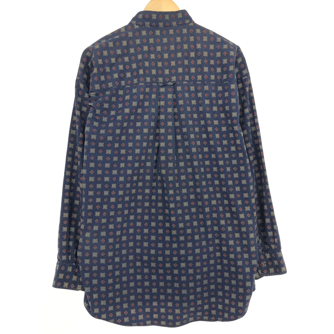 90'S Ralph Lauren CHAPS all-over print long sleeve button-down shirt men's L vintage /eaa465813