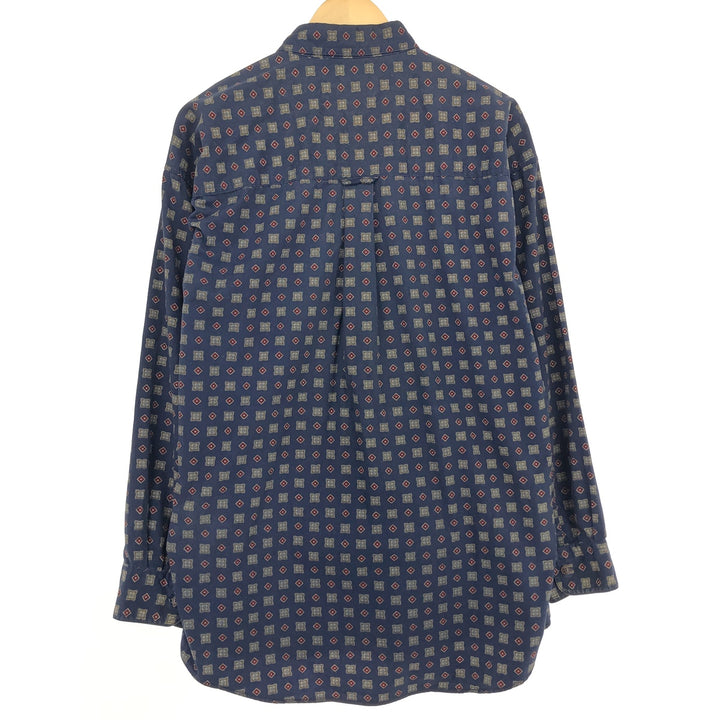 90'S Ralph Lauren CHAPS all-over print long sleeve button-down shirt men's L vintage /eaa465813