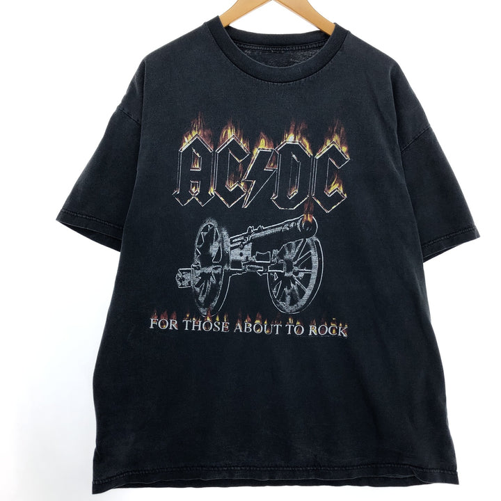 00'S AC/DC ALBUM FOR THOSE ABOUT TO ROCK WE SALUTE YOU BAND T-SHIRT MEN'S XL /eaa465824