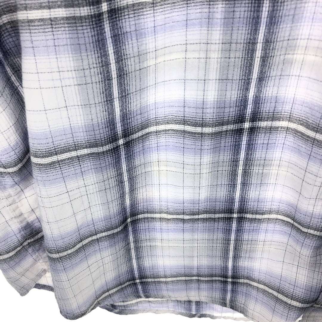 90'S ~ Calvin Klein Long Sleeve Button Down Check Shirt Men's L Size Vintage / eaa465826