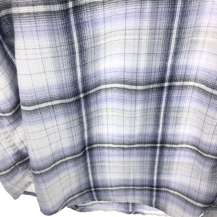 90'S ~ Calvin Klein Long Sleeve Button Down Check Shirt Men's L Size Vintage / eaa465826