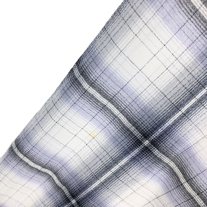 90'S ~ Calvin Klein Long Sleeve Button Down Check Shirt Men's L Size Vintage / eaa465826