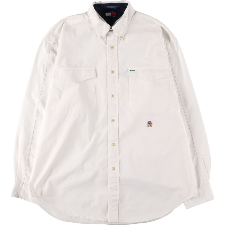 90'S Tommy Hilfiger Long Sleeve Button Down Shirt Men's L Vintage /eaa465828