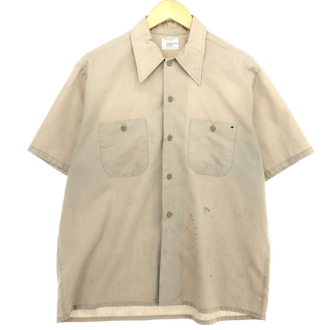 70'S JCPenney BIG MAC short sleeve work shirt, men's L, vintage / eaa465831