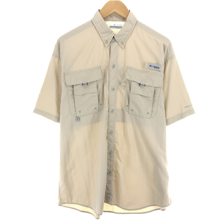 Columbia PFG Button-down Short Sleeve Fishing Shirt Men's M /eaa465860