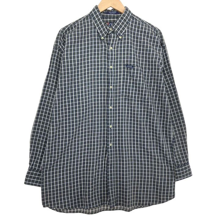 90'S Ralph Lauren CHAPS Long Sleeve Button Down Check Shirt Men's L Vintage /eaa465880