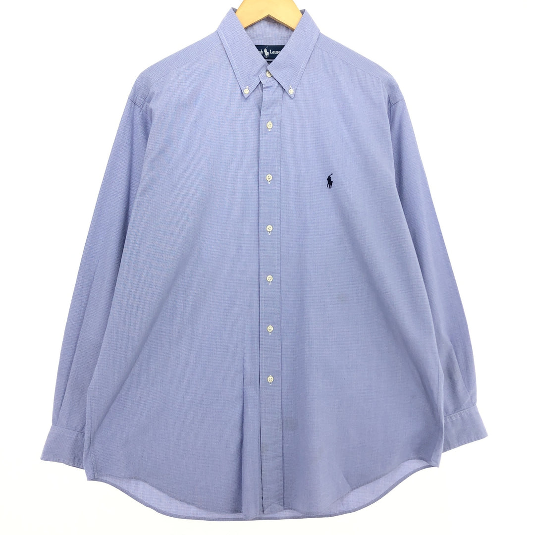 Ralph Lauren YARMOUTH all-over print long sleeve button-down shirt, men's XL /eaa465881