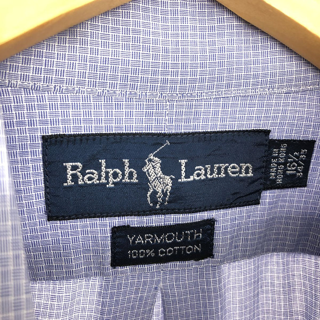 Ralph Lauren YARMOUTH all-over print long sleeve button-down shirt, men's XL /eaa465881