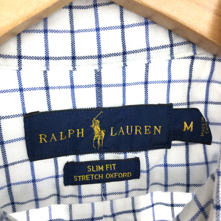 Ralph Lauren SLIM FIT Slim Fit Long Sleeve Button Down Check Shirt Men's M / eaa465884