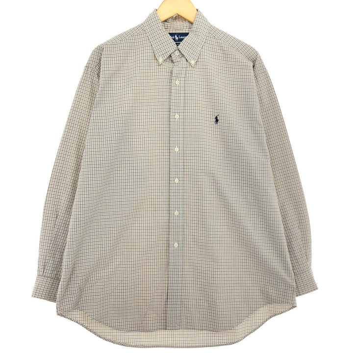 Ralph Lauren BLAKE long sleeve button down check shirt men's L /eaa465888