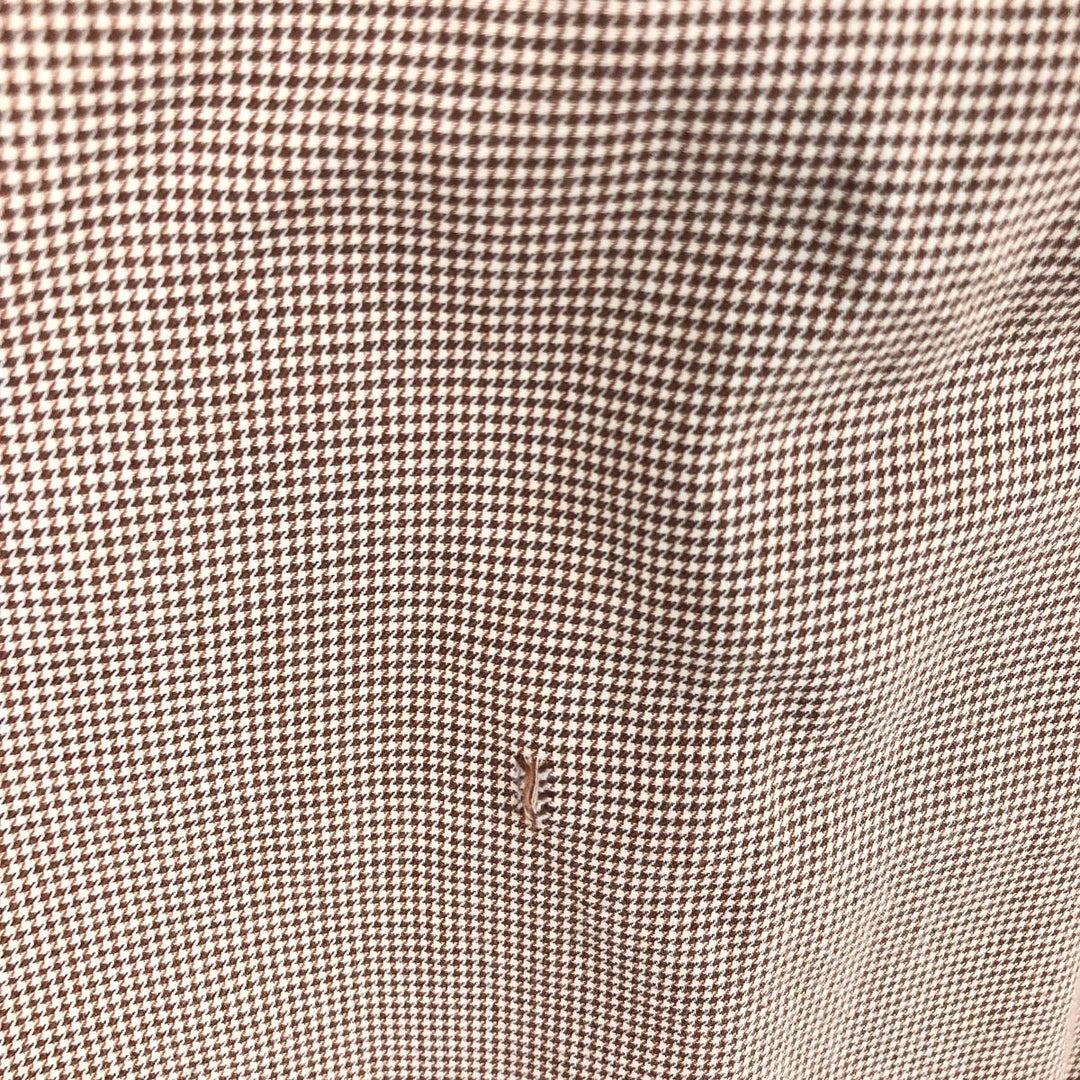 Ralph Lauren YARMOUTH Houndstooth Pattern Long Sleeve Button Down Shirt Men's L size / eaa465894