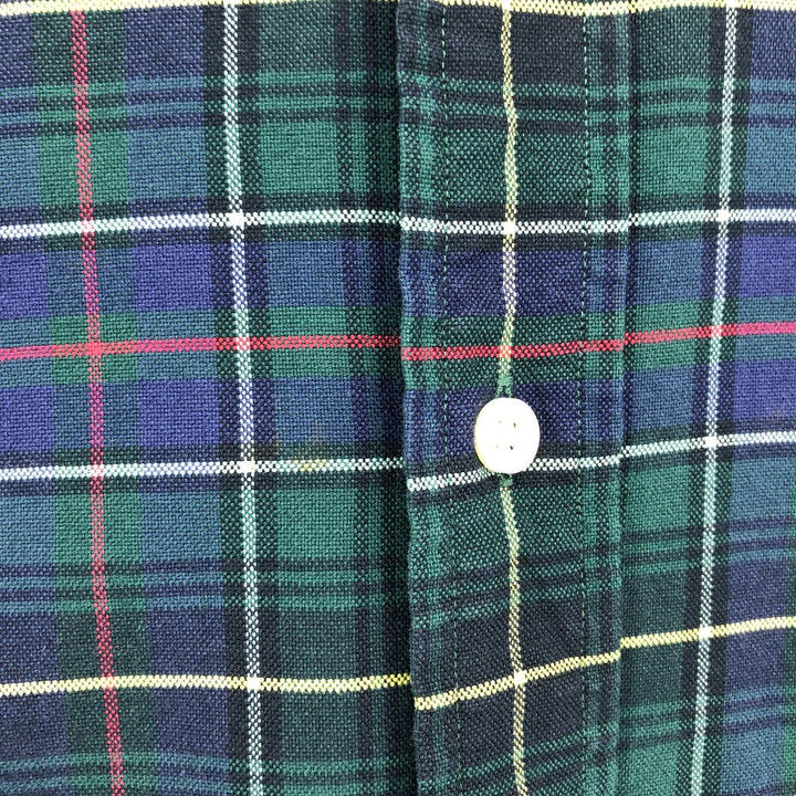 Ralph Lauren CUSTOM FIT Tartan Check Long Sleeve Button-Down Check Shirt Men's L /eaa465895