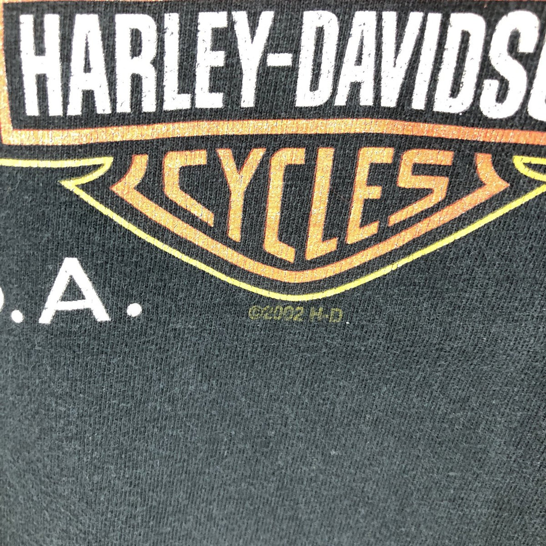 00'S Harley-Davidson Eagle Pattern Motorcycle Bike T-shirt Men's XL size /eaa465904