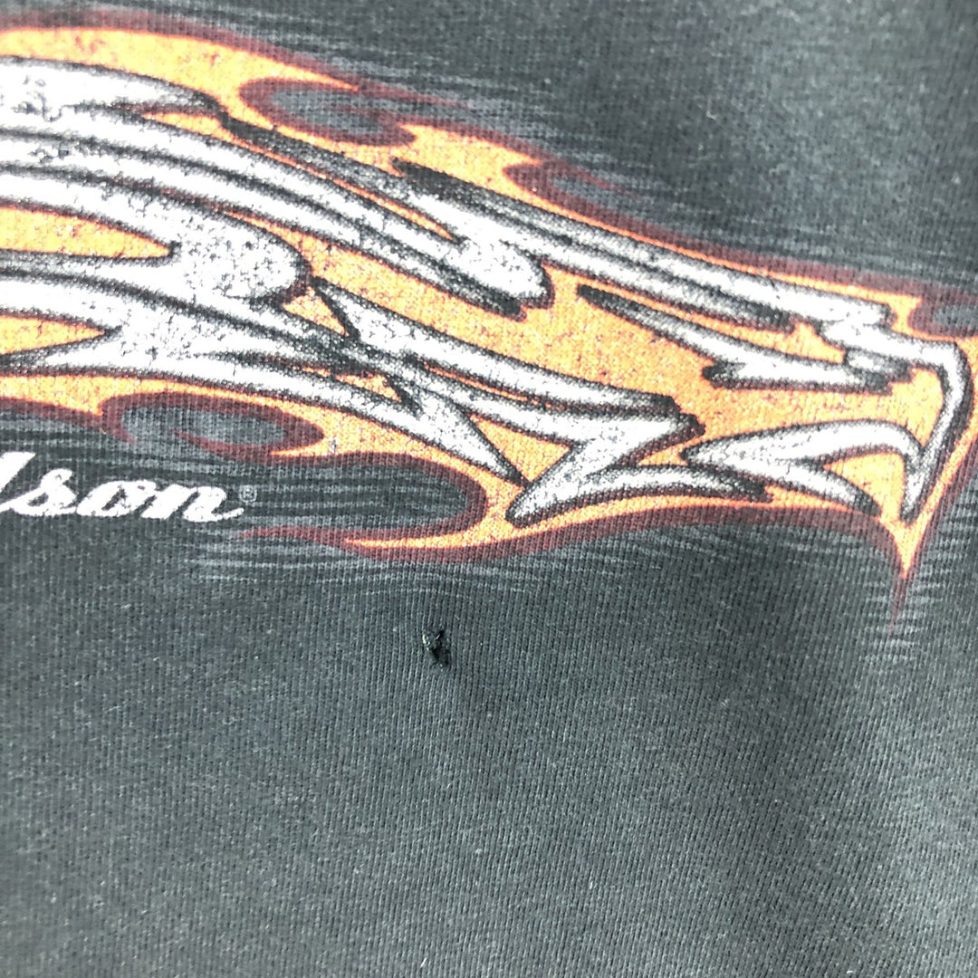 00'S Harley-Davidson Eagle Pattern Motorcycle Bike T-shirt Men's XL size /eaa465904