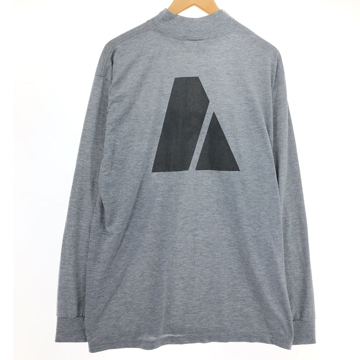 USARMY FITNESS UNIFORM IPFU mock neck long T-shirt long T made in USA men's size L polyester gray type Vintage Second Hand