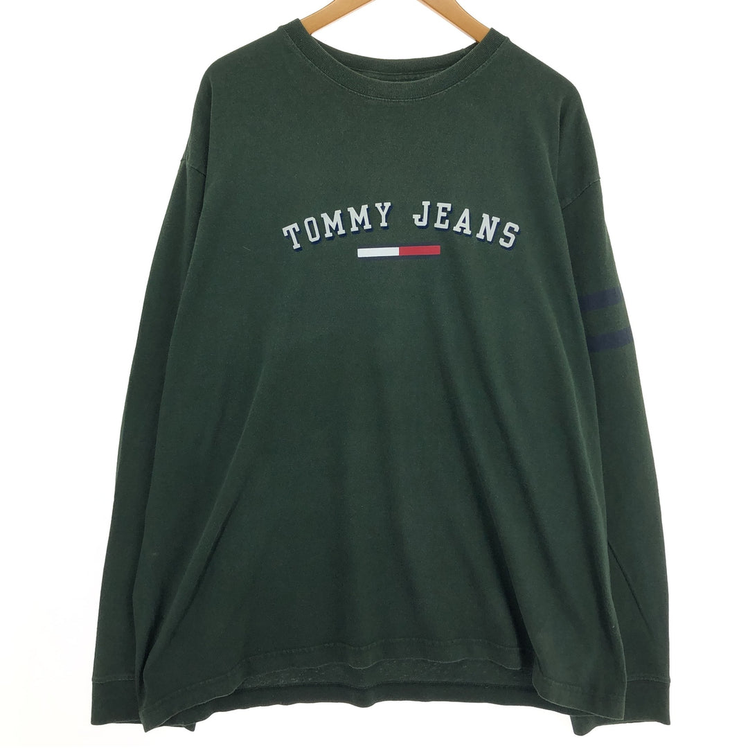 90s~00'S Tommy Hilfiger JEANS Long T-shirt Long sleeve T Men's XL equivalent Vintage /eaa465932