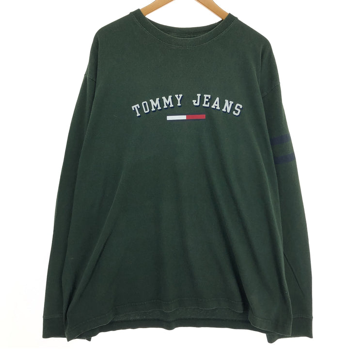 90s~00'S Tommy Hilfiger JEANS Long T-shirt Long sleeve T Men's XL equivalent Vintage /eaa465932