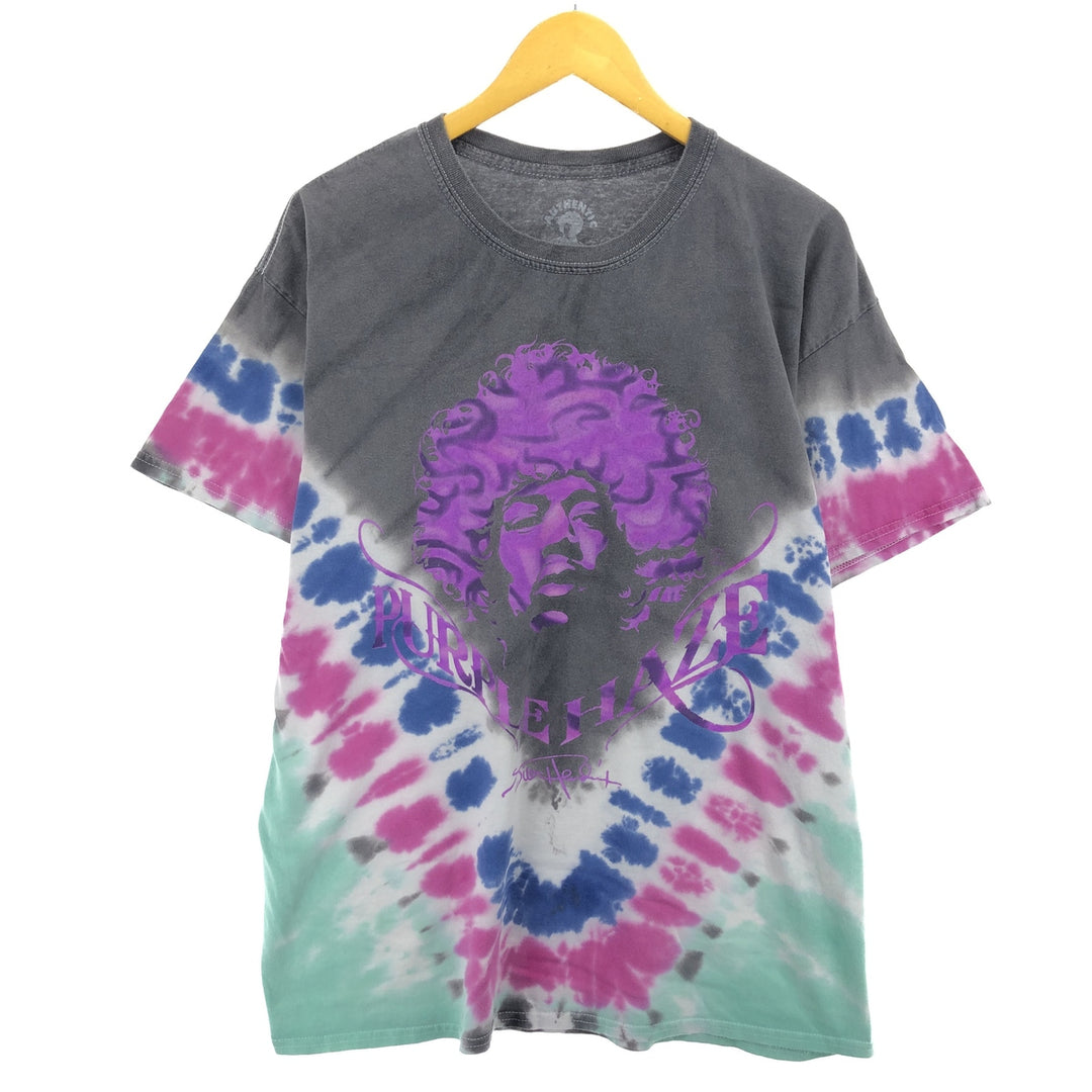 JIMI HENDRIX Jimi Hendrix Tie-dye Pattern Band T-shirt Band T Men's L size /eaa465946