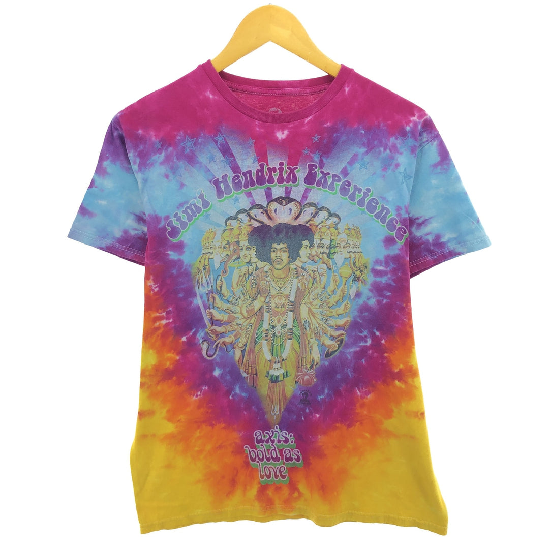 LIQUID BLUE JIMI HENDRIX Tie-dye Pattern Band T-shirt Men's M size /eaa465955