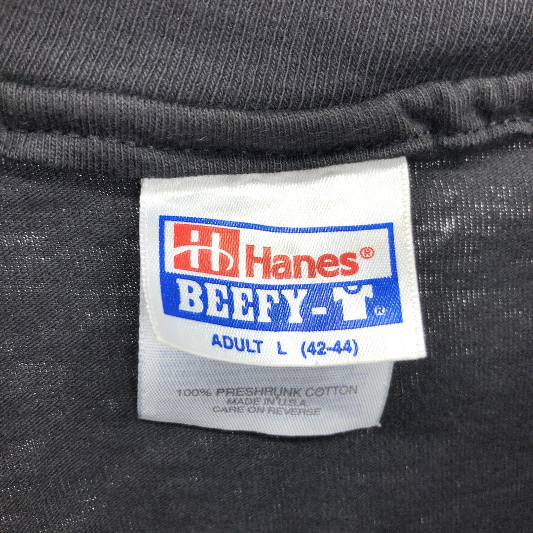 90'S Hanes Parody Advertising T-Shirt Made in USA Men's L Size Vintage /eaa465997