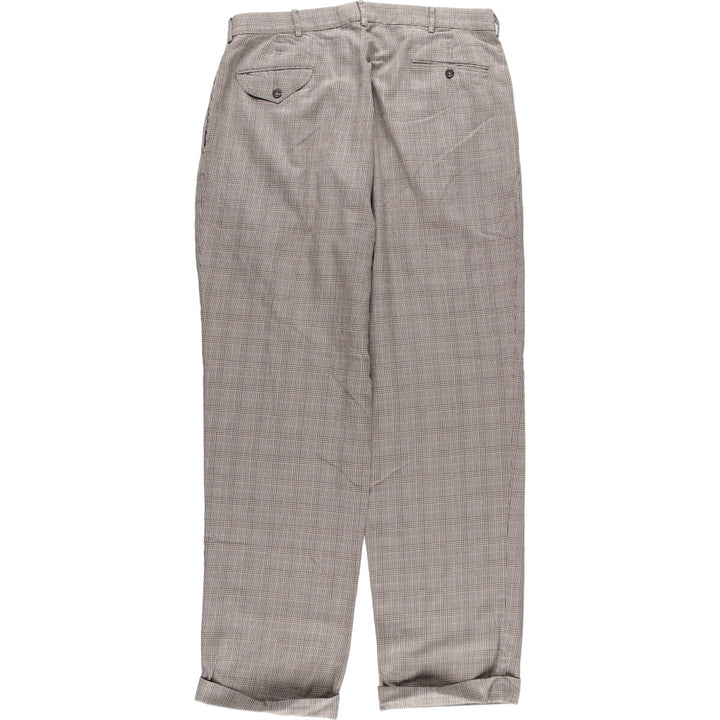 Ralph Lauren POLO by Ralph Lauren Glen Check Two-pleat Slacks Pants Men's W36 equivalent / eaa466000