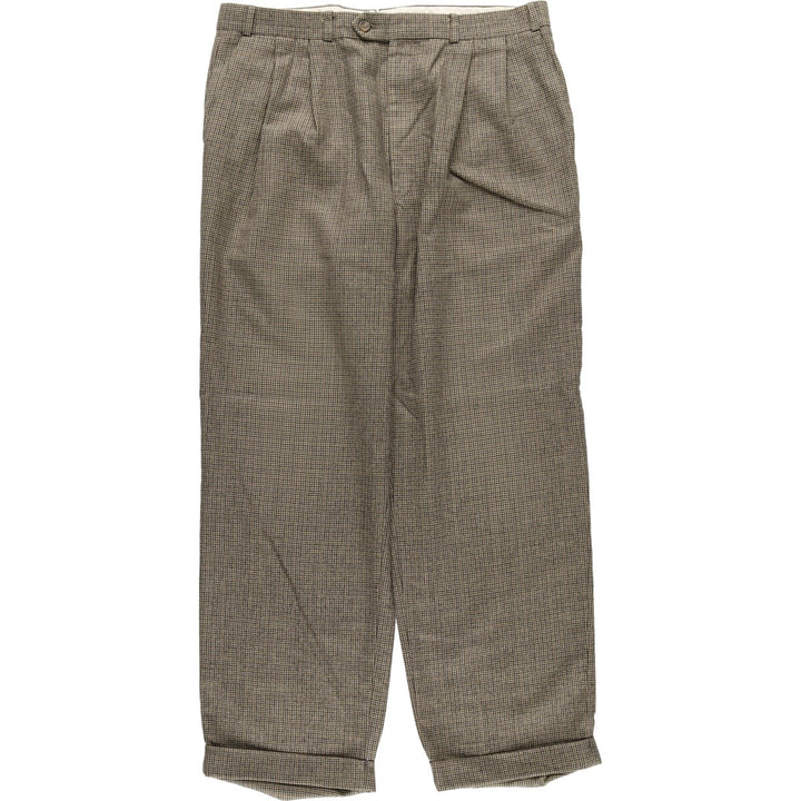 Ralph Lauren LAUREN Gun Club Check Two-pleat Slacks Pants for Men, W35 equivalent / eaa466002