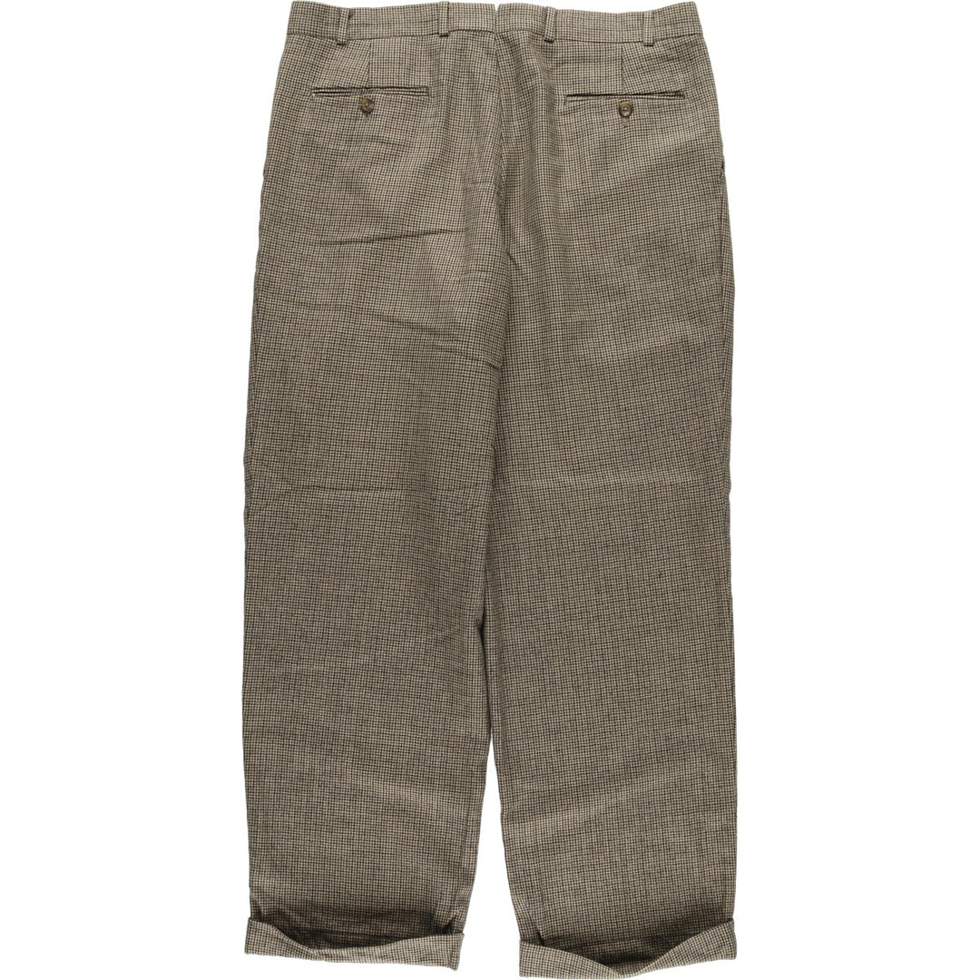 Ralph Lauren LAUREN Gun Club Check Two-pleat Slacks Pants for Men, W35 equivalent / eaa466002