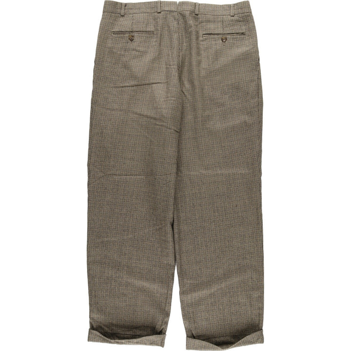 Ralph Lauren LAUREN Gun Club Check Two-pleat Slacks Pants for Men, W35 equivalent / eaa466002