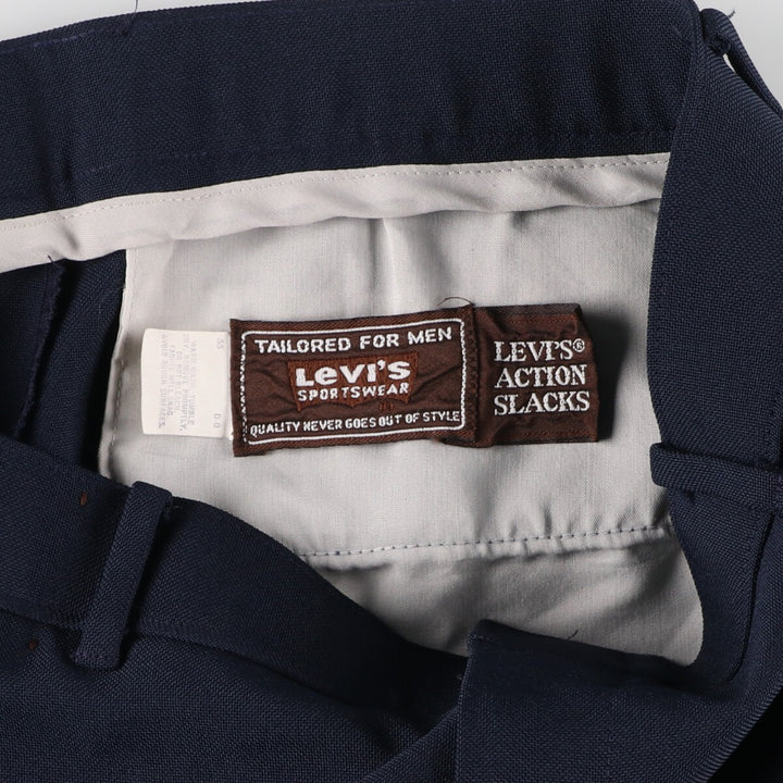 70s~80'S Levi's ACTION SLACKS Slacks Pants Men's W33 Vintage / eaa466015