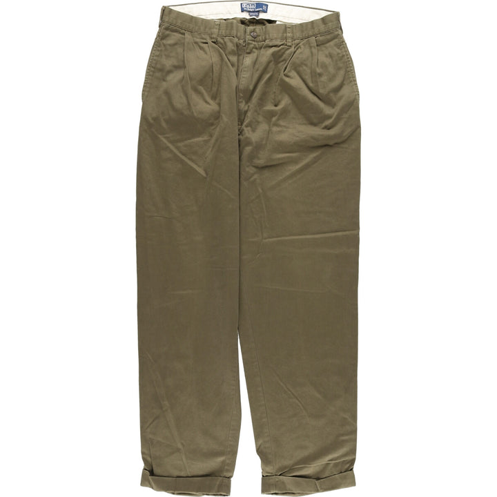 Ralph Lauren POLO by Ralph Lauren HAMMOND PANT Two-pleat chino pants for men w34 / eaa466018