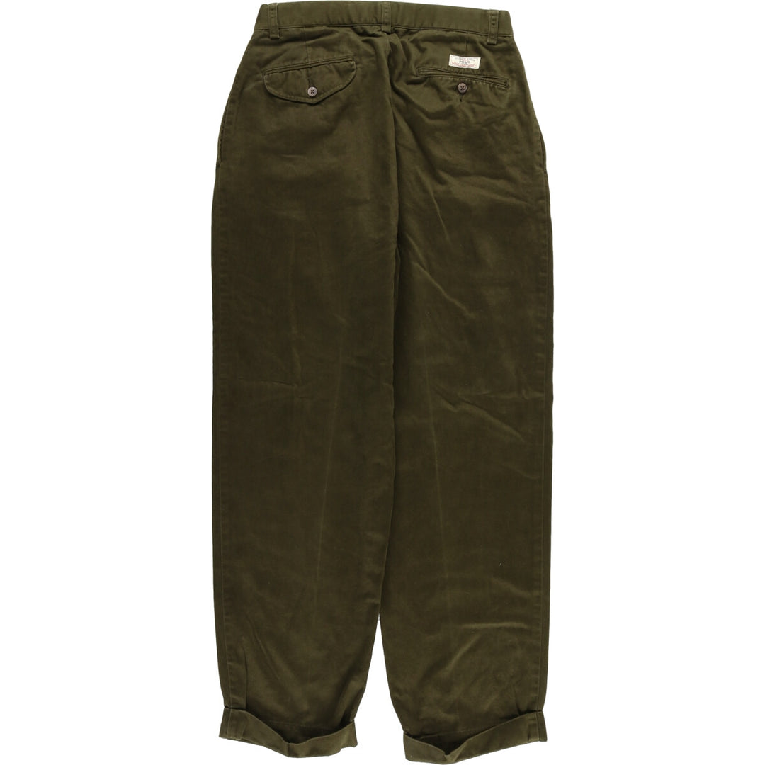 POLO by Ralph Lauren HAMMOND PANT, two-pleat chino pants, women's L (w28) equivalent, vintage / eaa466036