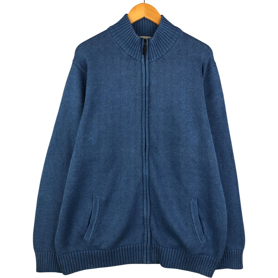 90'S LLBean Driver's Knit Sweater, Men's XL, Vintage cotton Blue type light blue Vintage Second Hand